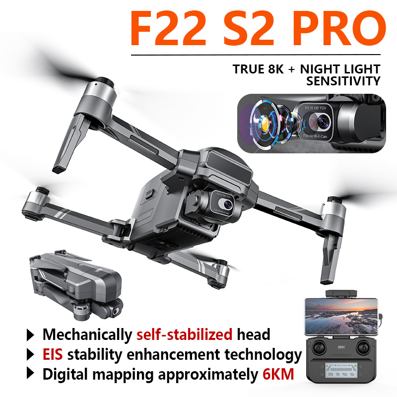 Drone F22 Rc - F22 S2 Pro Profesional Hd Camera