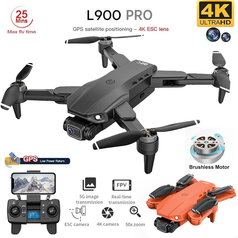 Drone Rc Plegable - L900 Pro Gps Drone 4K Professionele