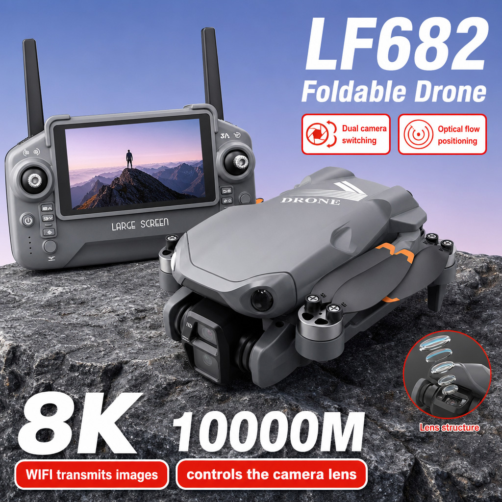Drone Rc Plegable - Luchtfoto LF682 Drone 8K HD Dubbele