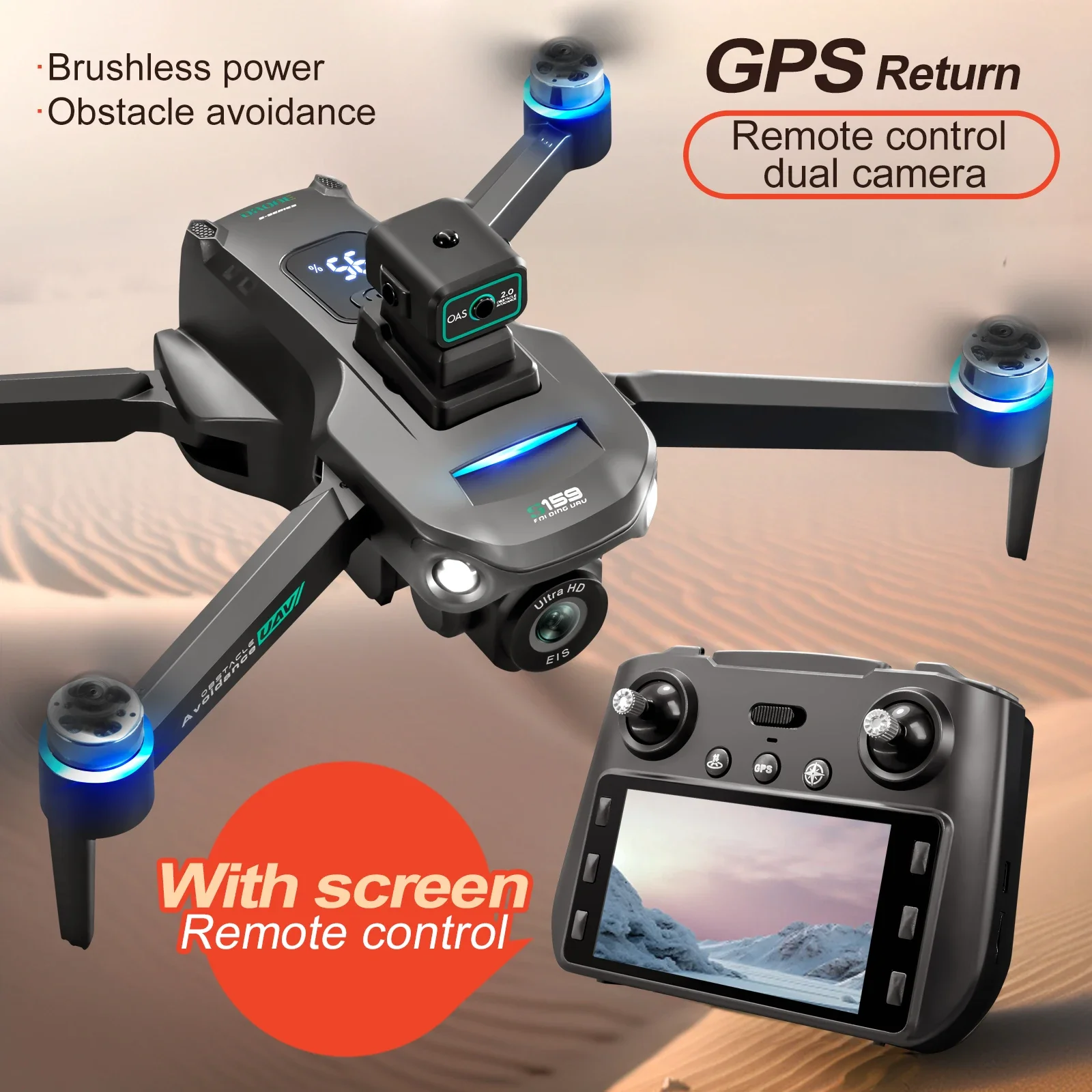 Drone Rc Gps S159 - S159 GPS Drone Professionele 8K Camera