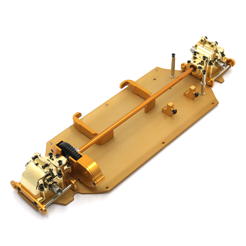 Rc Suspension Arm - Upgrade metalen bodemplaat versnellingsbak differentieel middenaandrijfpakket