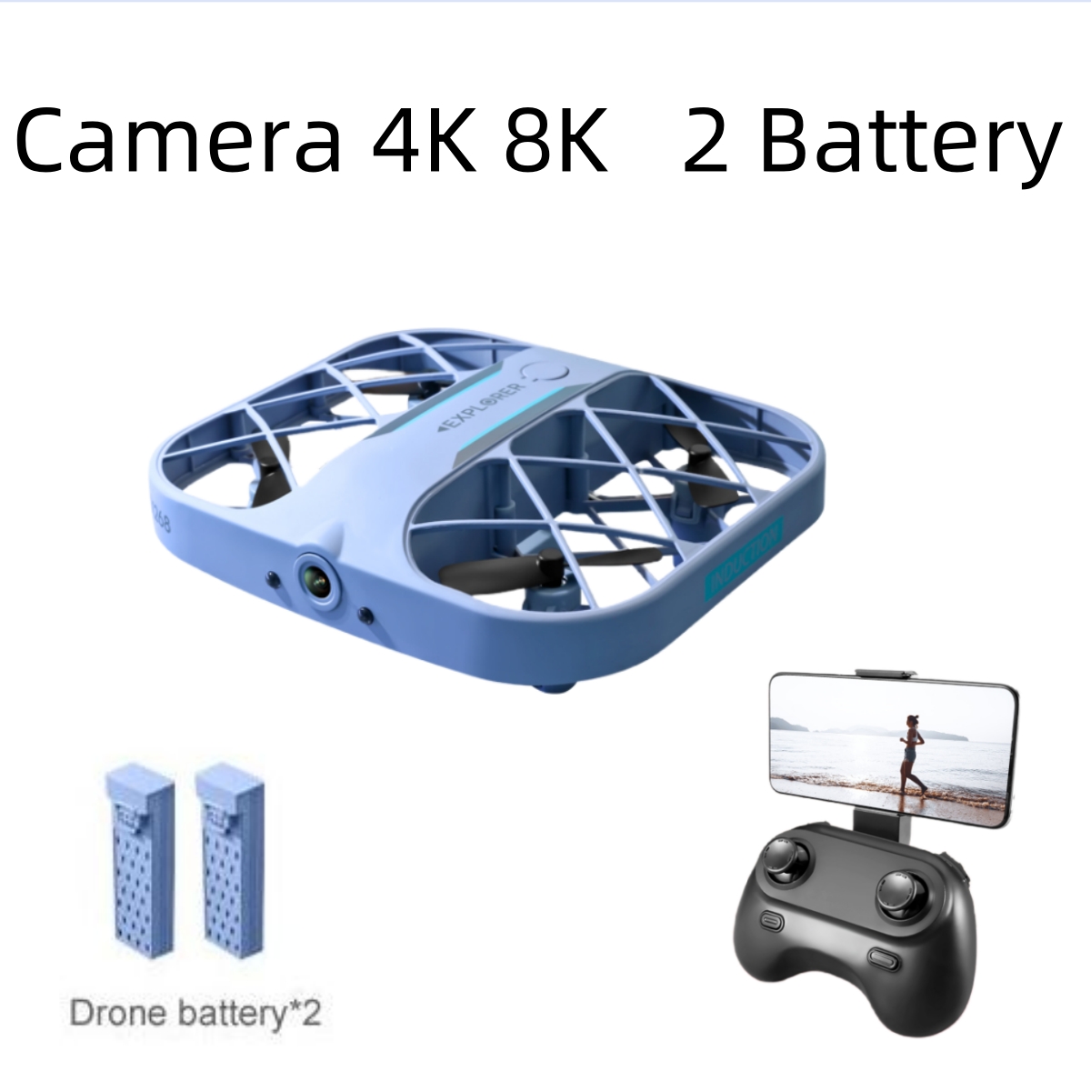 Drone Rc Plegable - JJRC H107 FPV RC Drone met