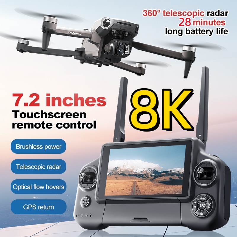 8K 3-assige Gimbal Brushless 7 - Drone Rc Plegable recensie en prijs