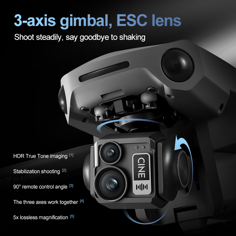 8K 3-assige Gimbal Brushless 7 - Drone Rc Plegable recensie en prijs
