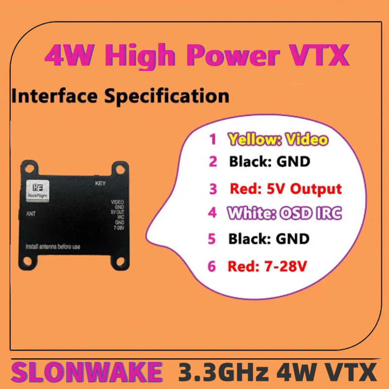 SLONWAKE FPV 3.3G 16CH 4000mW  - Drone Rc Remote recensie en prijs