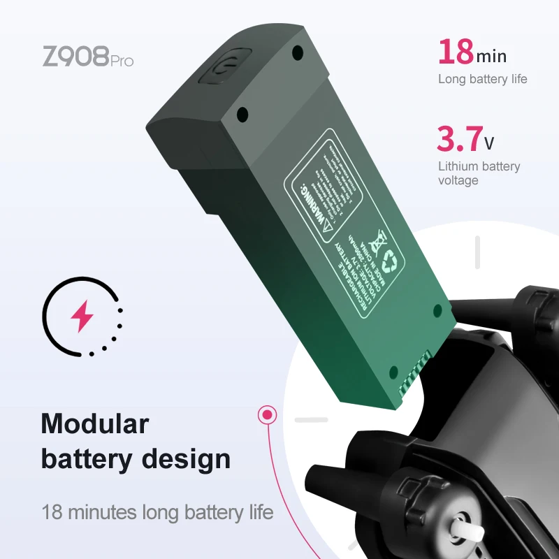 Z908 Pro Max Dron Batterij 3.7 - Dron Rc Quadcopter recensie en prijs