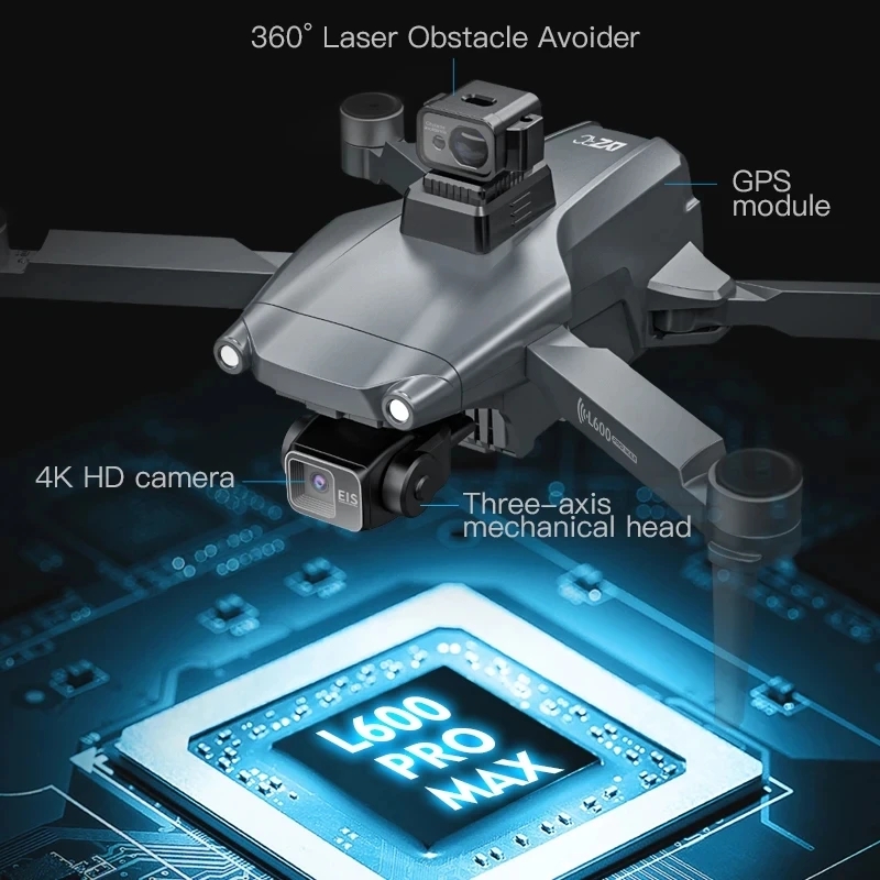 L600 PRO MAX GPS Drone Profess - Drone Rc Plegable recensie en prijs