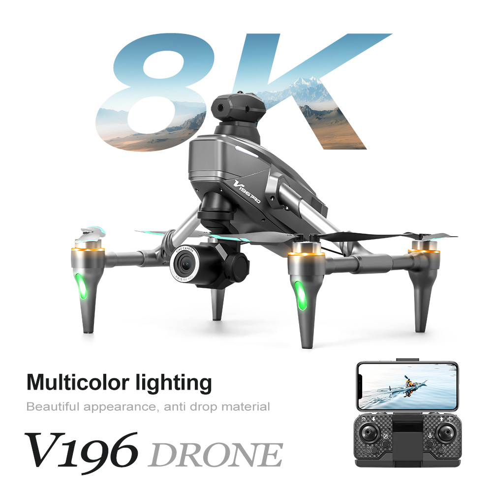 2024 Nieuwe V196 Drone 8K Prof - Drone V196 Rc recensie en prijs
